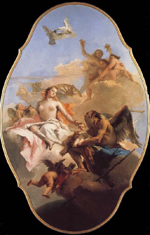 TIEPOLO, Giovanni Domenico An Allegory with Venus and Time oil painting image